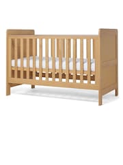 Mamas & Papas Rattan Oak Esna Rattan Nursery Cot Bed - Image 6 of 9