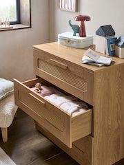 Mamas & Papas Rattan Oak Esna Rattan Nursery Dresser Changer - Image 2 of 5