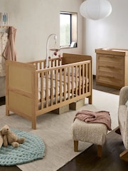Mamas & Papas 3 Piece Rattan Oak Esna Rattan Nursery Furniture Set - Image 3 of 6