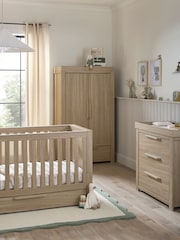 Mamas & Papas Natural Oak Franklin 3 Piece Nursery Furniture Set - Image 1 of 13