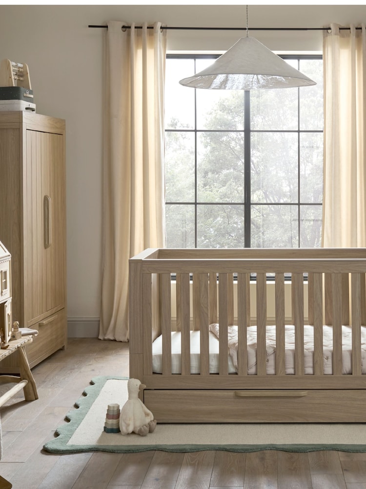 Mamas & Papas Natural Oak Franklin 3 Piece Nursery Furniture Set - Image 2 of 13