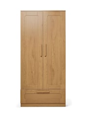 Mamas & Papas Rattan Oak Esna Rattan Nursery Wardrobe - Image 3 of 5