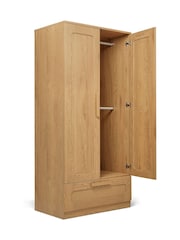 Mamas & Papas Rattan Oak Esna Rattan Nursery Wardrobe - Image 5 of 5