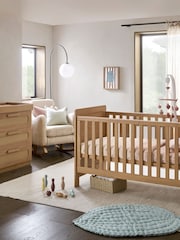 Mamas & Papas Rattan Oak Esna 2 Piece Rattan Nursery Furniture Set - Image 3 of 8