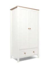 Mamas & Papas White Natural Wedmore Nursery Wardrobe - Image 4 of 5