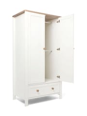 Mamas & Papas White Natural Wedmore Nursery Wardrobe - Image 5 of 5
