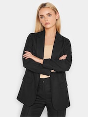 PixieGirl Petite Black Linen Blazer - Image 1 of 5