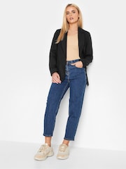 PixieGirl Petite Black Linen Blazer - Image 3 of 5