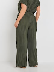 Groen - Yours Curve Plisse Trousers Co-ord - Image 3 of 4