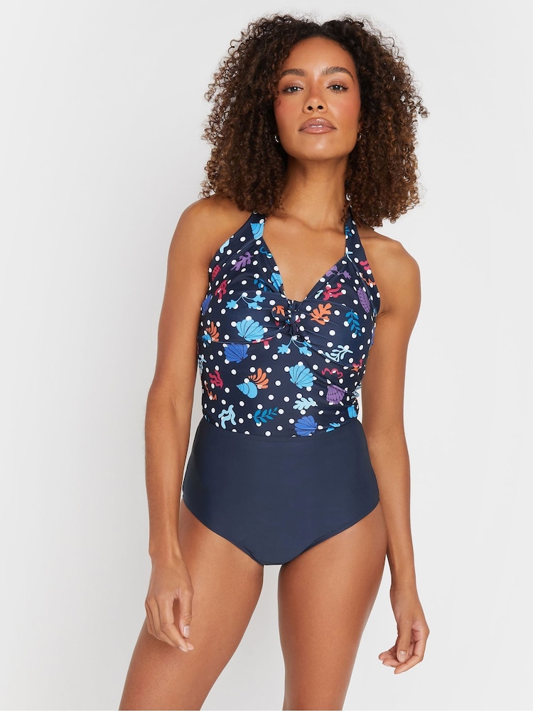M&Co Blue High Waist Briefs - Image 1 of 6