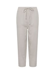 M&Co Grey Linen Crop Joggers - Image 5 of 5