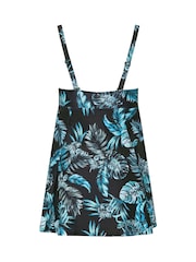 M&Co Black Jungle Leaf Knot Swimdress - Image 7 of 7