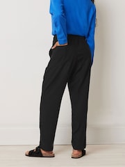 M&Co Black Petite Linen Joggers - Image 3 of 5