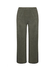 Yours Curve Green Knitted Co-ord Trousers - Image 5 of 5