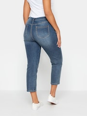 M&Co Blue Mid Wash Cropped Jeans - Image 5 of 5