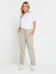 M&Co Natural Petite Linen Joggers - Image 2 of 4
