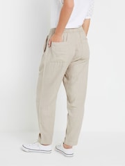 M&Co Natural Petite Linen Joggers - Image 3 of 4