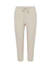 M&Co Natural Petite Linen Joggers - Image 5 of 5
