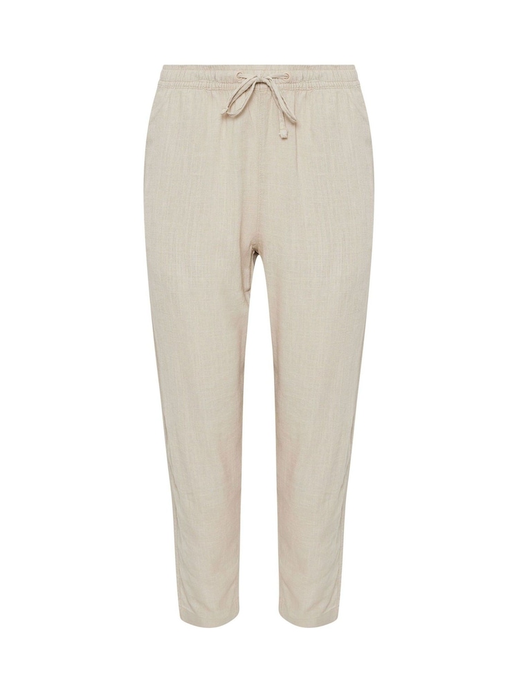 M&Co Natural Petite Linen Joggers - Image 5 of 5