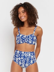 M&Co Blue Ikat High Waist Briefs - Image 1 of 7