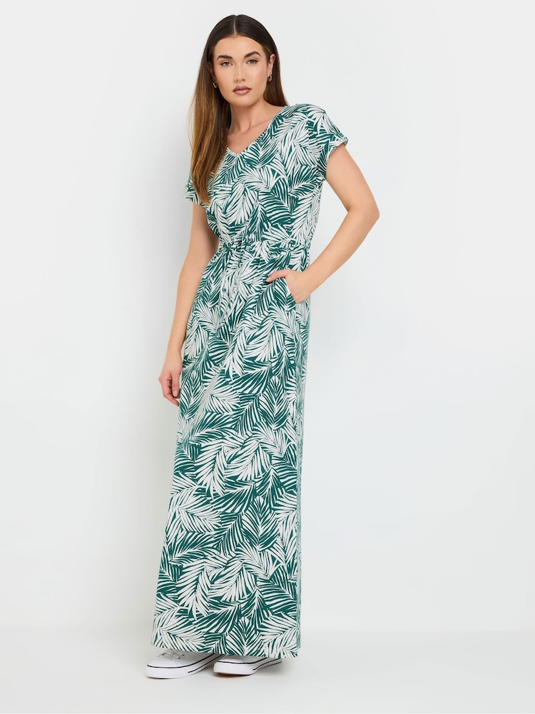 Long Tall Sally 100% Cotton Palm Tie Waist Dress - Imagen 2 de 5 Long Tall Sally 100% Cotton Palm Tie Waist Dress - Imagen 2 de 5