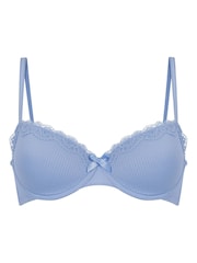 Hunkemoller Blue Lola Padded Underwired Bra - Image 1 of 1