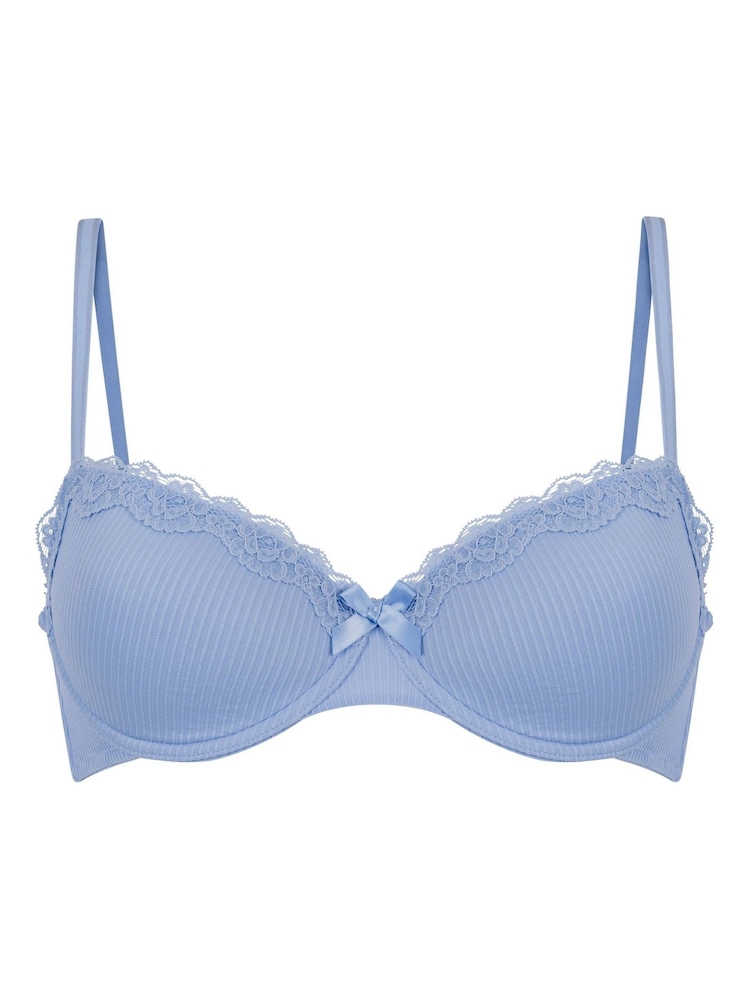 Hunkemoller Blue Lola Padded Underwired Bra - Image 1 of 1