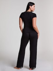 Hunkemöller Nanna Jersey Black Pyjamas Set - Image 2 of 5
