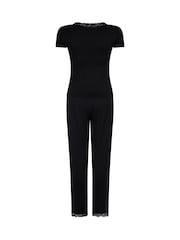 Hunkemöller Nanna Jersey Black Pyjamas Set - Image 5 of 5