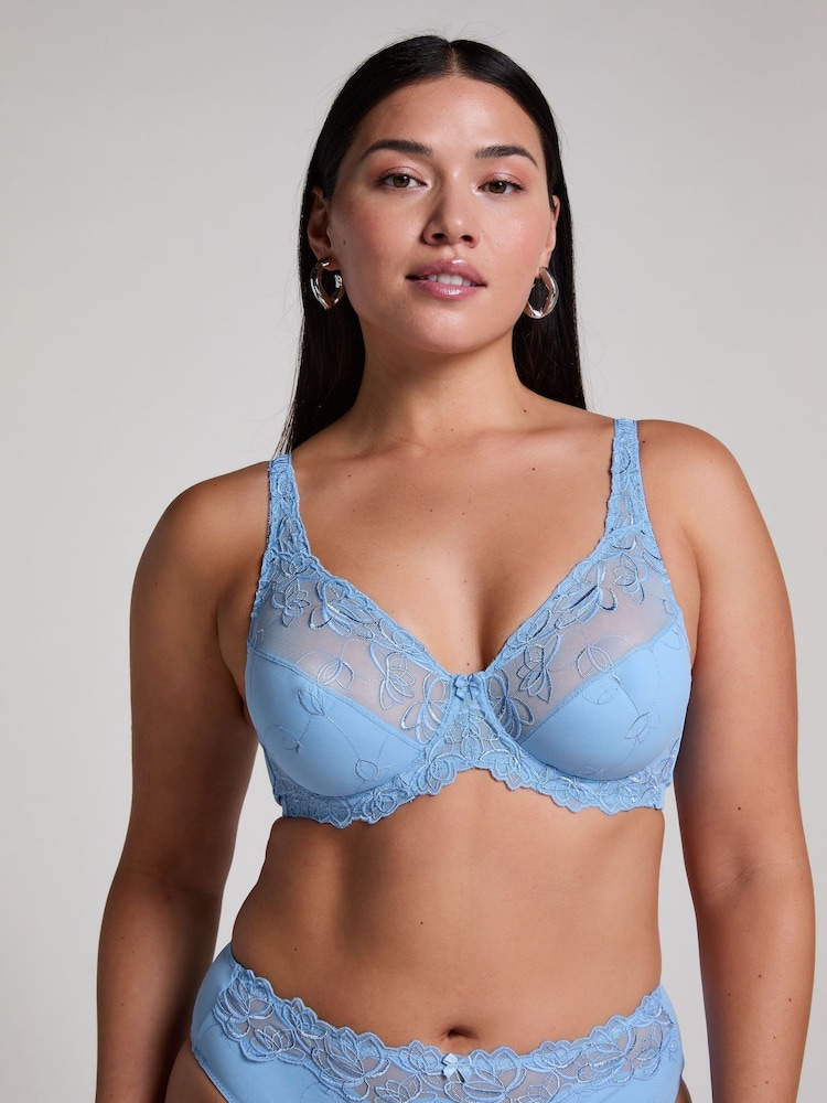 Azul - Hunkemöller Diva Non Padded Underwired White Bra - Imagen 1 de 5