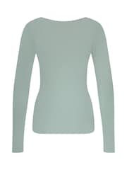 Hunkemöller Green Long-Sleeved Pyjama Top - Image 5 of 5