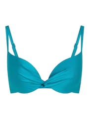Hunkemoller Aqua Blue Bikini Top - Image 4 of 5