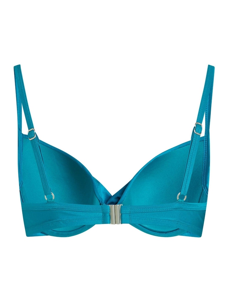 Hunkemoller Aqua Blue Bikini Top - Image 5 of 5