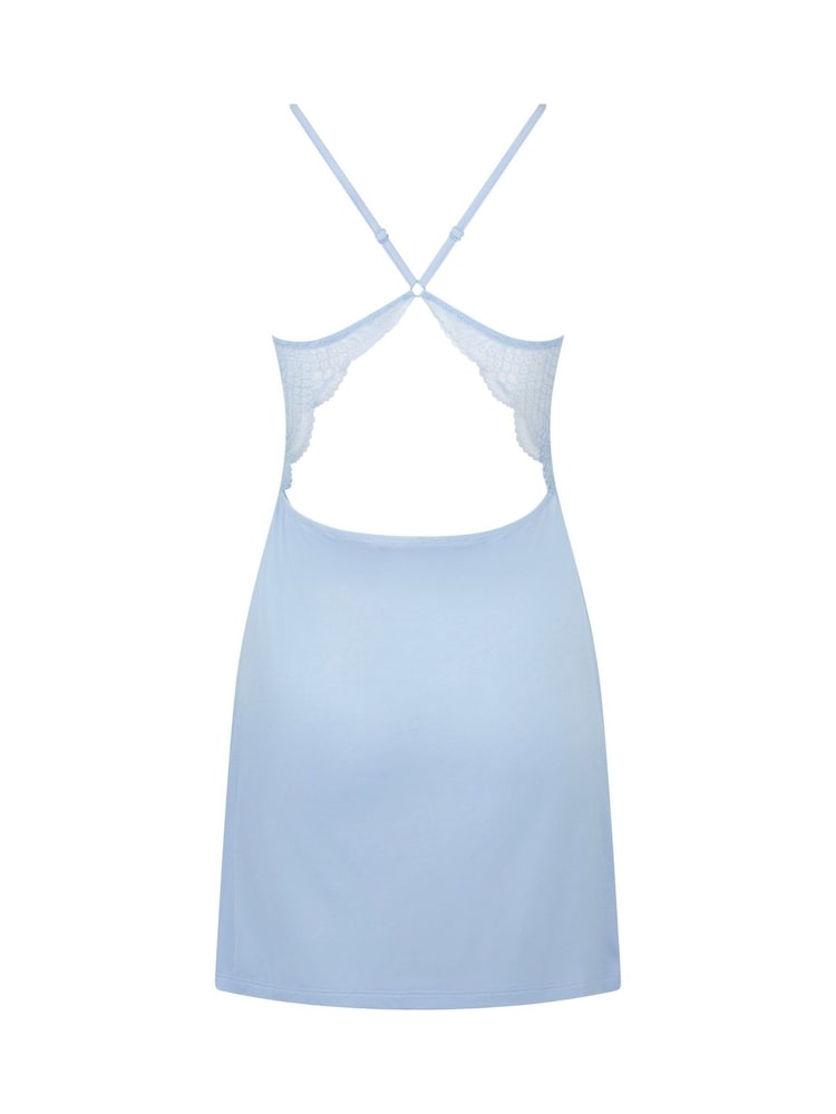 Hunkemöller Blue Jersey Slip Dress - Image 5 of 5