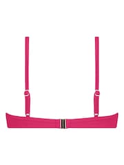 Hunkemoller Scallop Push-up Pink Underwired Bikini Top Cup A - E - Image 5 of 5