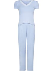 Hunkemöller Nanna Jersey Black Pyjamas Set - Image 1 of 2