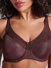 Hunkemoller Brown Nina Non-Padded Underwired Minimizer Bra - Image 2 of 5