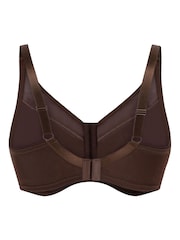 Hunkemoller Brown Nina Non-Padded Underwired Minimizer Bra - Image 5 of 5