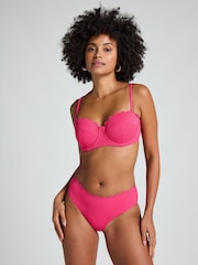 Hunkemoller Scallop Rio Pink Bikini Bottoms - Image 1 of 5