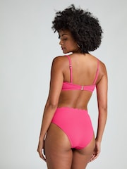 Hunkemoller Scallop Rio Pink Bikini Bottoms - Image 2 of 5