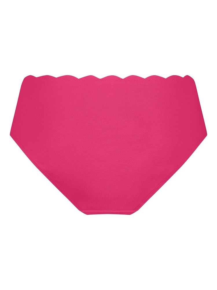 Hunkemoller Scallop Rio Pink Bikini Bottoms - Image 5 of 5