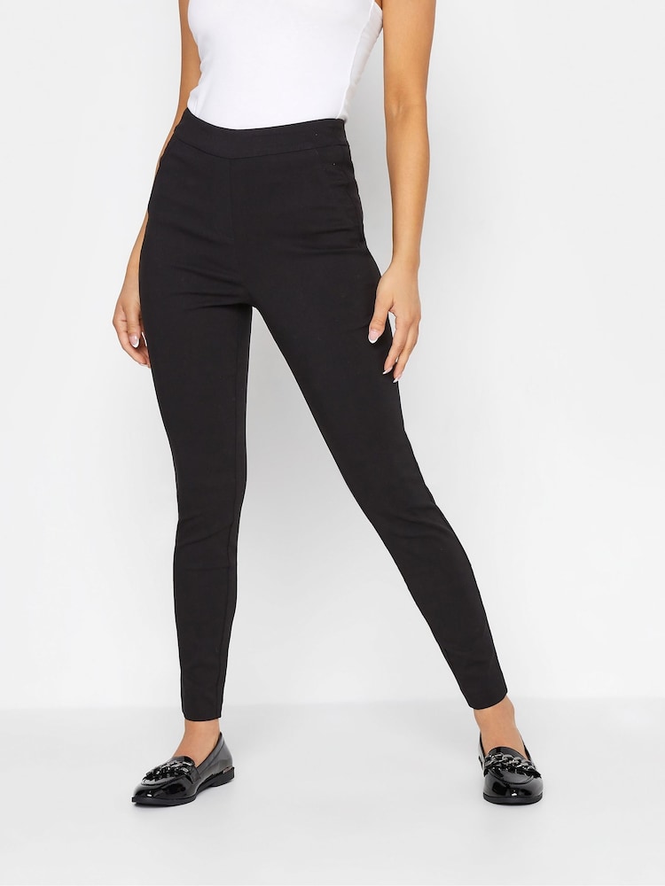 PixieGirl Petite Black Stretch Bengaline Straight Leg Trousers - Image 2 of 2 PixieGirl Petite Black Stretch Bengaline Straight Leg Trousers - Image 2 of 2