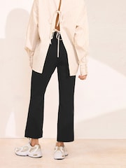 PixieGirl Petite Black Stretch Bengaline Straight Leg Trousers - Image 5 of 6