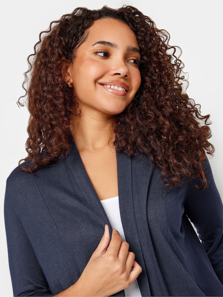 M&Co Blue Shawl Collar Cardigan - Image 4 of 4