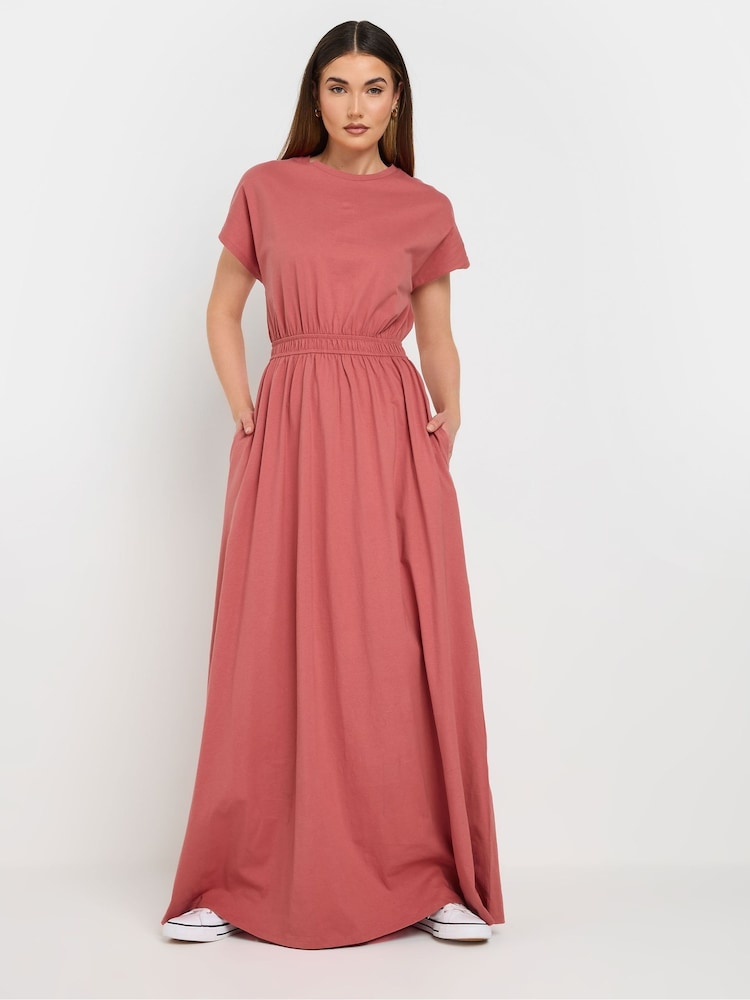 Pink - Long Tall Sally 100% Cotton Shirred Waist Dress - Bild 2 von 5 Pink - Long Tall Sally 100% Cotton Shirred Waist Dress - Bild 2 von 5
