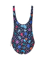 M&Co Blue Printed Wrap Swimsuit - Image 7 of 7