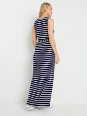 Long Tall Sally Blue 100% Cotton Striped Button Maxi Dress - Image 3 of 5