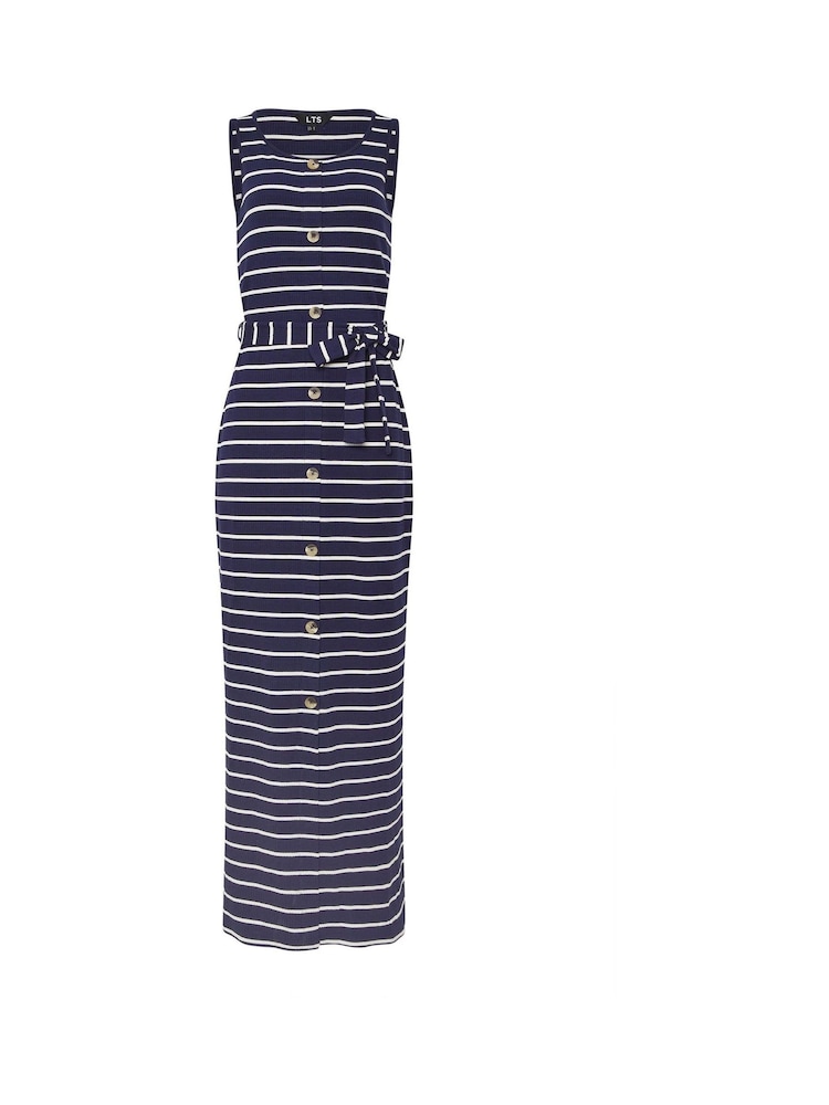 Long Tall Sally 100% Cotton Striped Button Maxi Dress - Imagen 5 de 5 Long Tall Sally 100% Cotton Striped Button Maxi Dress - Imagen 5 de 5