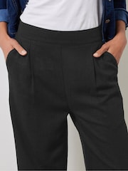 Черный - M&Co Wide Leg Cropped Trousers - Изображение 4 из 4