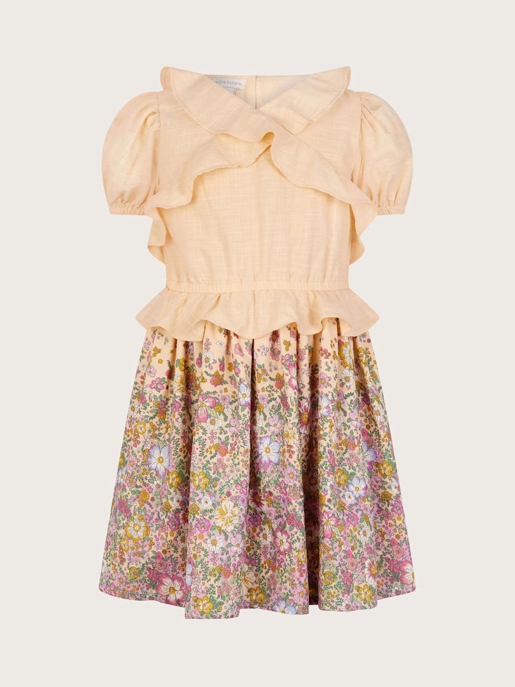 Frilly Floral Cotton Dress - Image 2 of 4